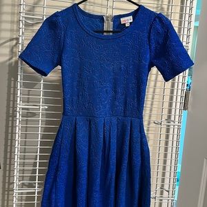 Cobalt Blue LulaRoe Pleated Dress